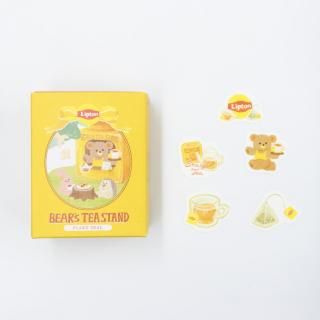 Lipton 箱入りフレークシール ストレートティー