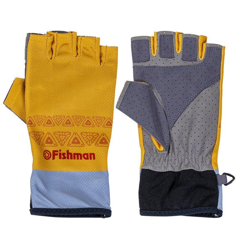 Fishman 夏用5フィンガーレスグローブ（グレー／オレンジ／ブルー） - ベイトロッドの通販なら｜Fishman（フィッシュマン ）オフィシャルオンラインショップ