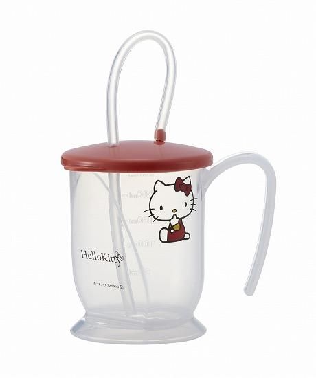 ウェルファン スケーター ストロー付きコップ ハローキティ | 倒れ