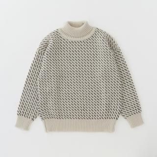 Fisherman Rollneck Ecru/Loden