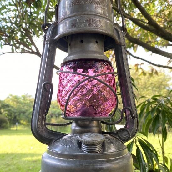 Magma Glass Studio【ランタングローブ】Royal Pink