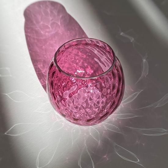 Magma Glass Studio【ランタングローブ】Royal Pink