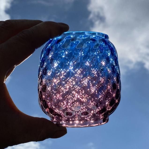 Magma Glass Studio【ランタングローブ】Blue/Violet Magma Glass Studio【ランタングローブ】Blue/Violet