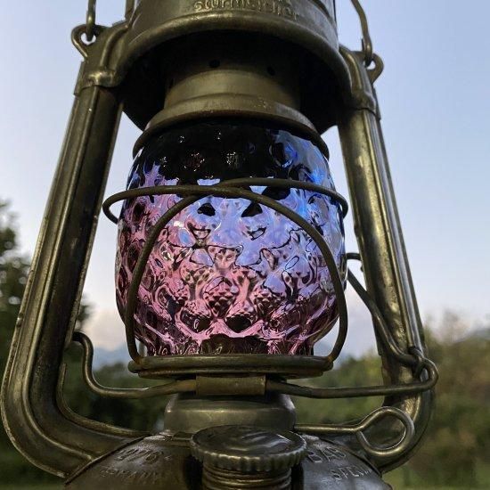Magma Glass Studio【ランタングローブ】Blue/Violet Magma Glass Studio【ランタングローブ】Blue/Violet
