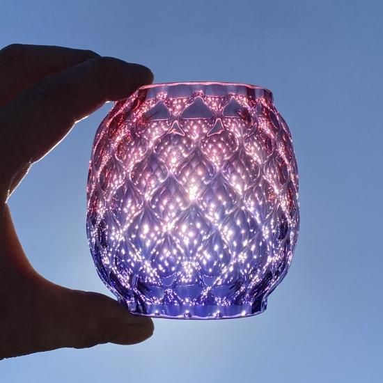 Magma Glass Studio【ランタングローブ】Pink/Purple