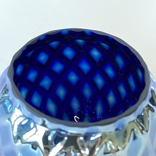 Magma Glass Studio【ランタングローブ】Blue Mirror Magma Glass Studio【ランタングローブ】Blue Mirror