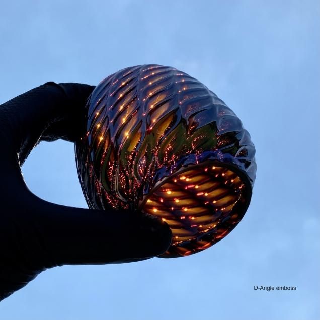 Magma Glass Studio【ランタングローブ】Amber Mirror Magma Glass Studio【ランタングローブ】Amber Mirror