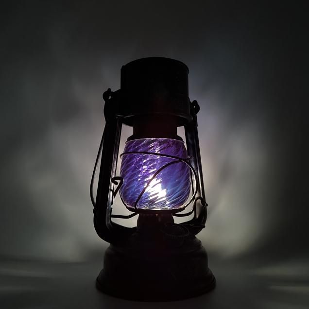 Magma Glass Studio【ランタングローブ】Silver Blue Magma Glass Studio【ランタングローブ】Silver Blue