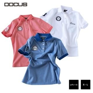 30%OFFۥɥ ֥ ݥ ղ    ץ   ԥ ֥롼 ۥ磻 DOCUS Emblem Polo DCL20S006 SS23
