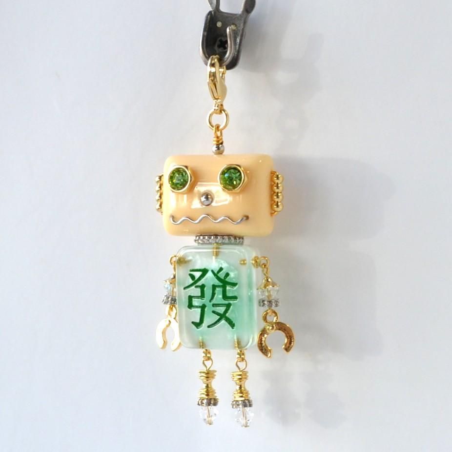 アム西宮　a·mu　ロボット　麻雀 マーチャン チャーム　手作り　日本製(4) アム西宮 a·mu ロボット 麻雀 マーチャン チャーム 手作り 日本
