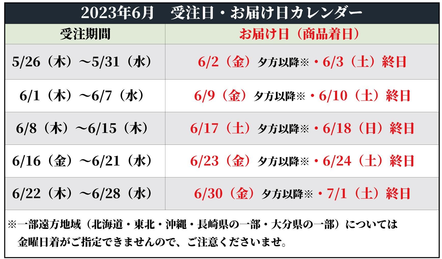 カレンダー5年6月