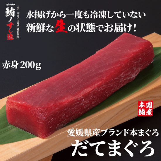 生本マグロ だてまぐろ 赤身の通販 だてまぐろ専門 鮪ノすし遊