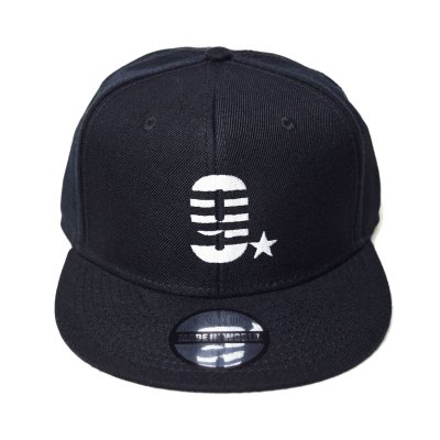 snap back cap (9☆) <br>black