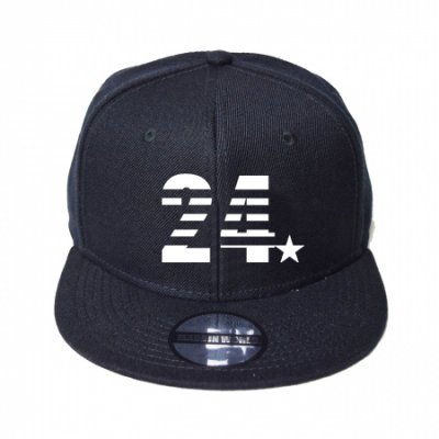 snap back cap (24☆) <br>black