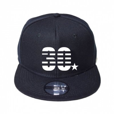 snap back cap (30☆) <br>black