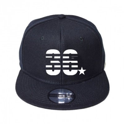 snap back cap (36☆) <br>black