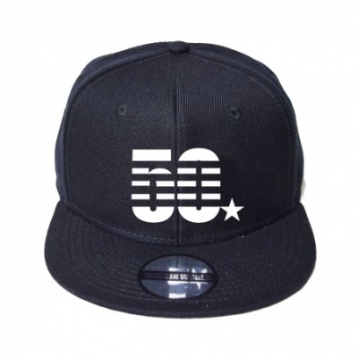 snap back cap (50☆) <br>black