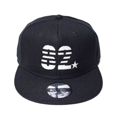 snap back cap (82☆) <br>black