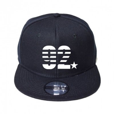 snap back cap (92☆) <br>black