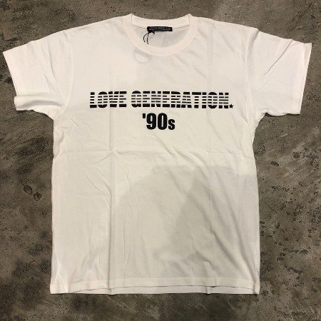 crew neck tee (LOVE GENERATION) white