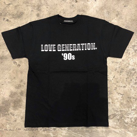 crew neck tee (LOVE GENERATION) black
