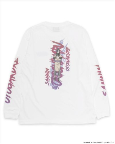 <img class='new_mark_img1' src='https://img.shop-pro.jp/img/new/icons14.gif' style='border:none;display:inline;margin:0px;padding:0px;width:auto;' />crew neck long sleeve tee（calligraphy）OROCHIMARU white