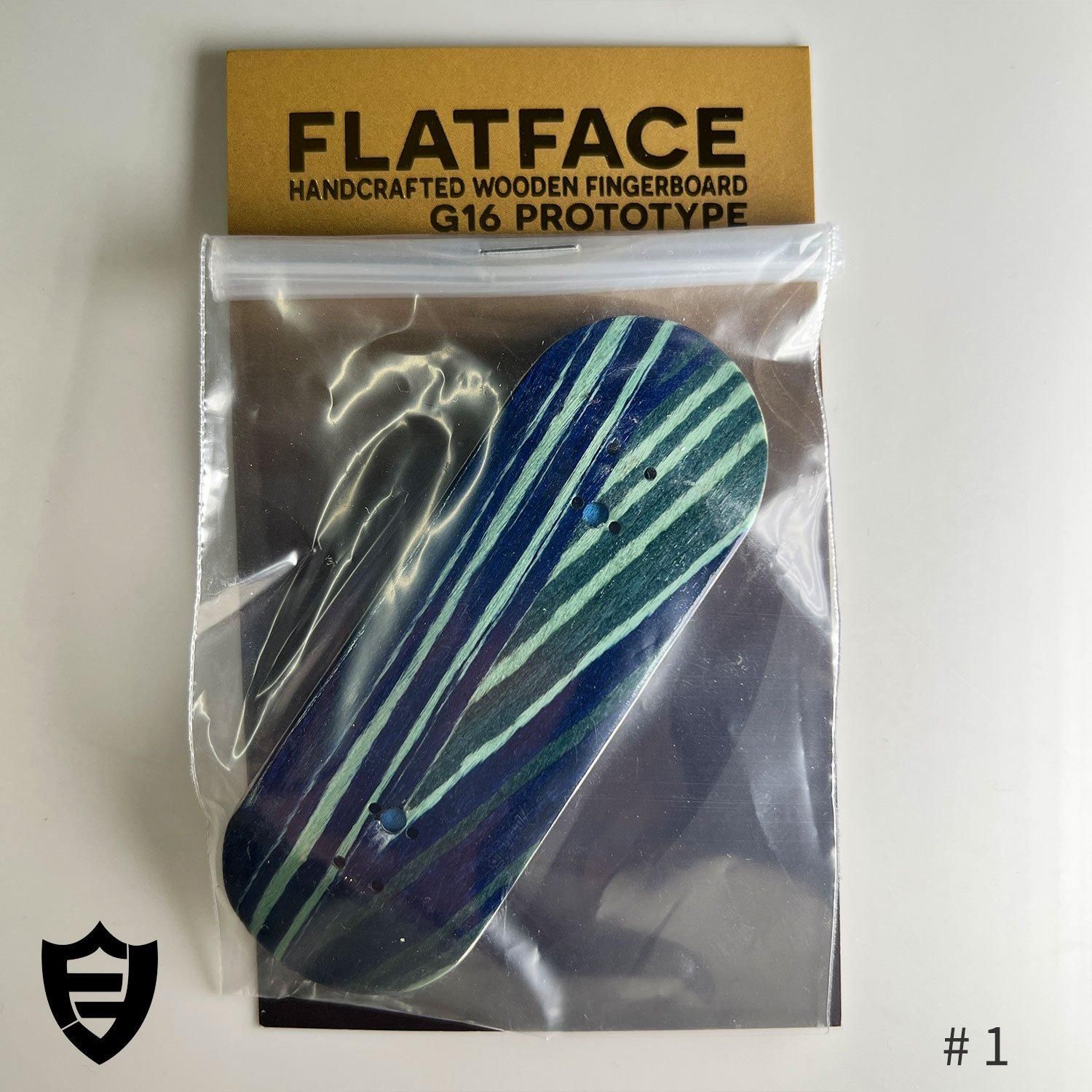 Flatface - Yellow G16 Deck (33.6mm) | Skull Fingerboards