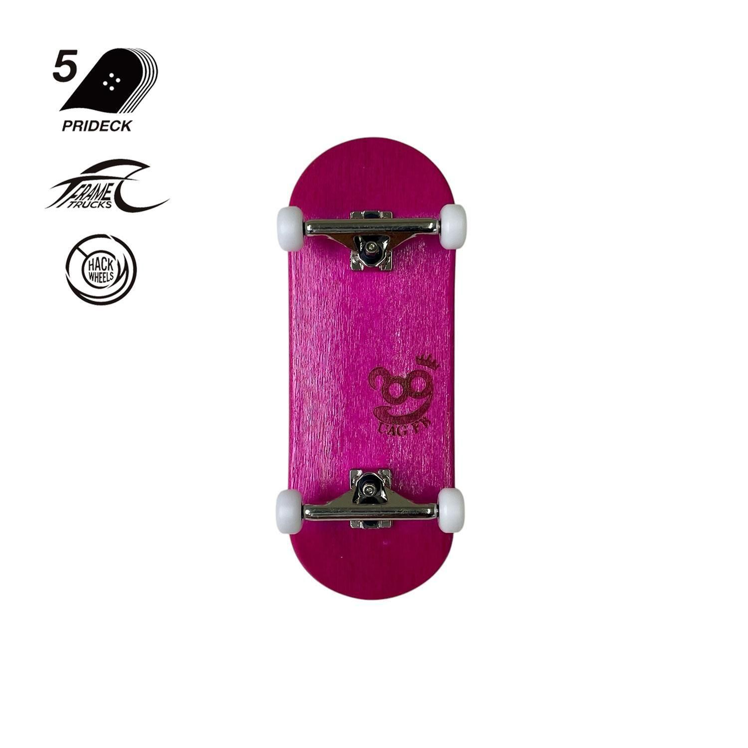 uag指スケ PREMIUM COMPLETE CROWN LOGO 黄色 UAG DECKS】Emblem - Gray / White / Yellow - UAG F.B ｜指スケ