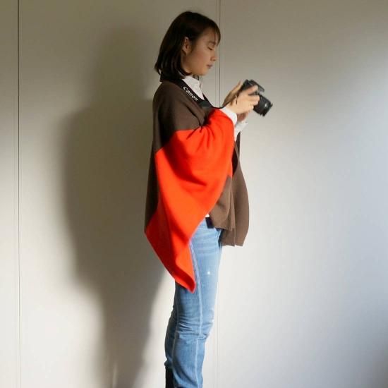 【新品未使用】タグ付き　サイフク　ポンチョ　120×120 新品未使用】タグ付きサイフクポンチョ120×120