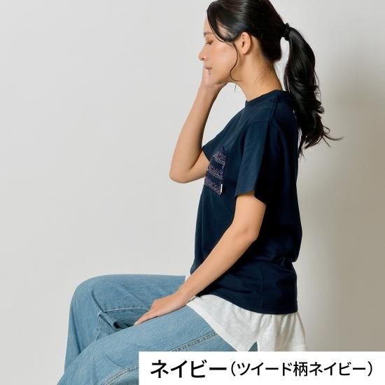 OIZUMI Vネックシャツ 黒 サイドポケット付き OIZUMI Vネックシャツ 黒 サイドポケット付き OIZUMI Vネック