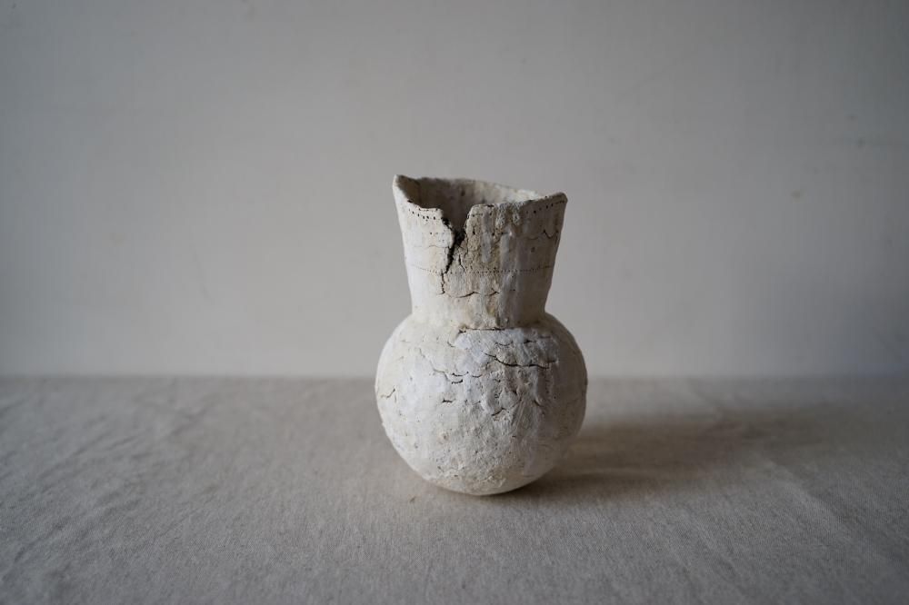 高橋亜希子 花器 陶器 壺 手捻り