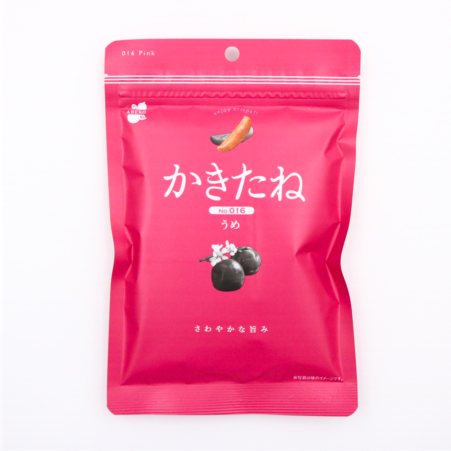 かきたね Pink016うめ 柿の種 ピーナッツなし - ご飯のお供のお