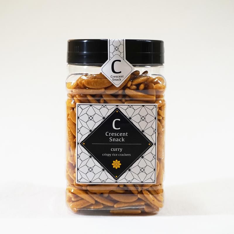 オンラインショップ ボトル入り柿の種Crescent Snack カレー味 - ご飯のお供のお 菓子