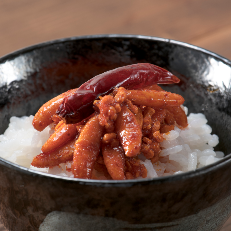 柿の種のオイル漬け激辛にんにくラー油 4個セット - ご飯のお供