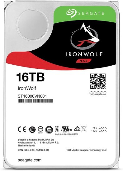 Seagate IronWolf 3.5インチ 内蔵HDD(CMR) ST16000VN001 [16TB SATA600 ...