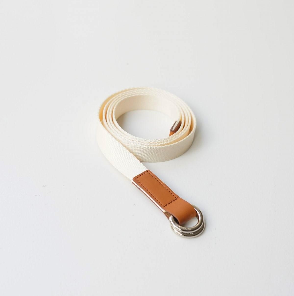 Scye  SILKY TAPE BELTDOUBLE RING BELT - ECRU