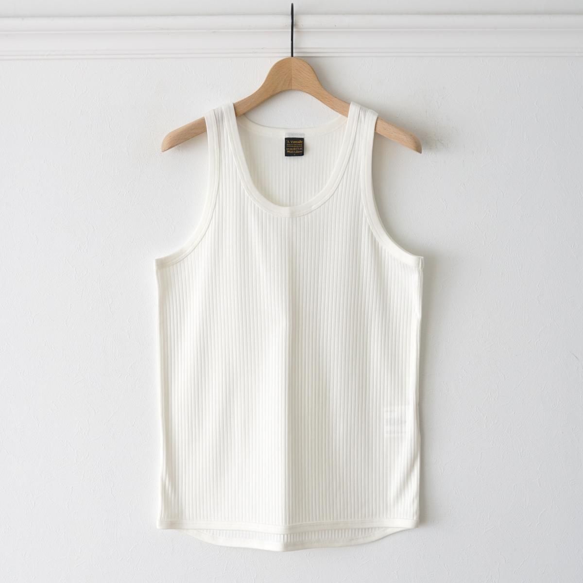 <img class='new_mark_img1' src='https://img.shop-pro.jp/img/new/icons41.gif' style='border:none;display:inline;margin:0px;padding:0px;width:auto;' />10%OFFۡMEMBER ONLYۡAVONTADE / ܥ󥿡 RIB TANK TOP - WHITE