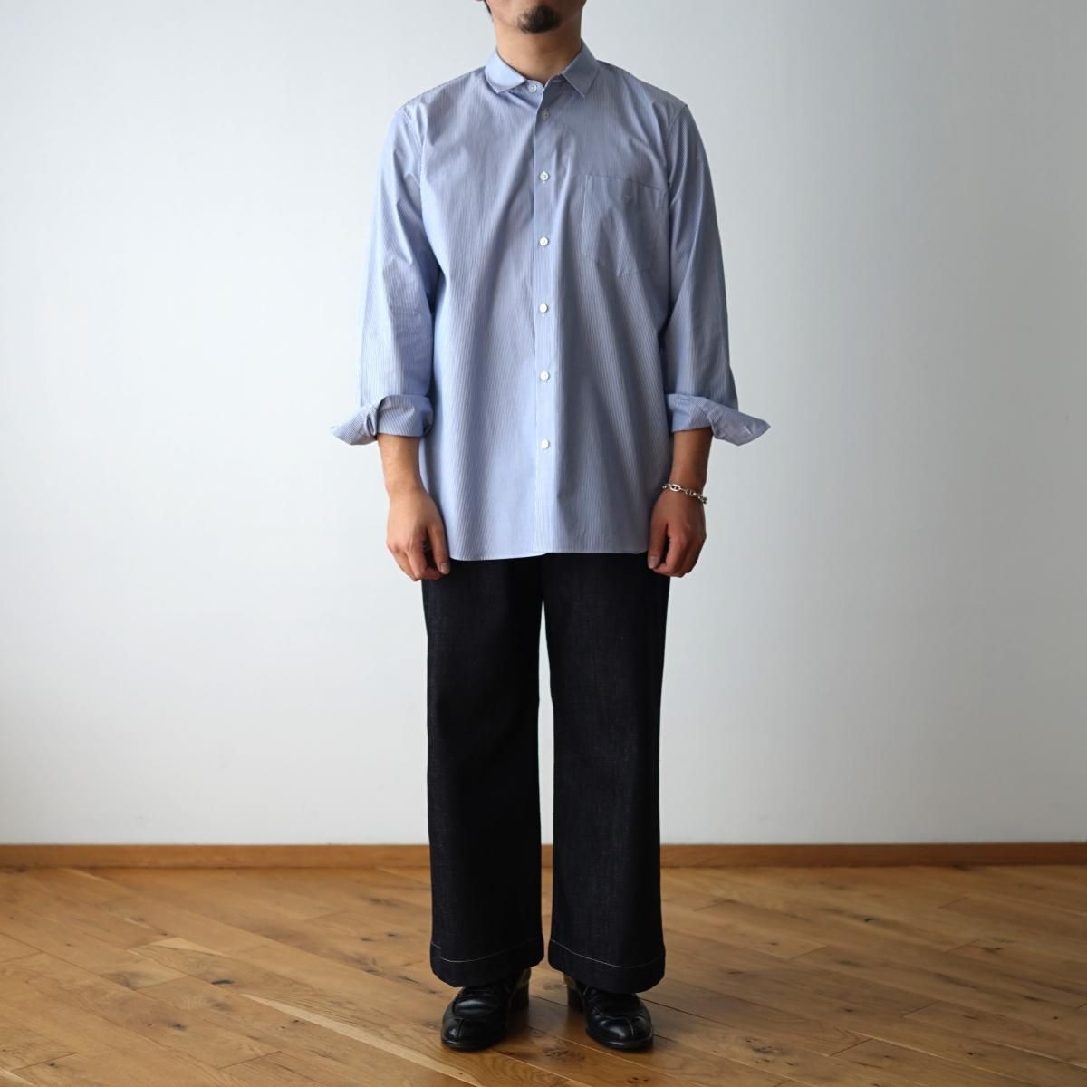 STUDIO NICHOLSON / スタジオニコルソン】 SELVEDGE DENIM SUEDE STUDIO NICHOLSON / スタジオニコルソン】 SELVEDGE DENIM SUEDE