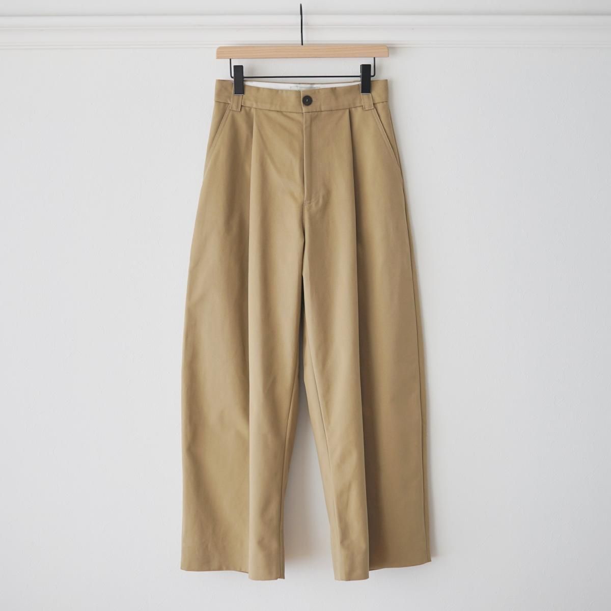 STUDIO NICHOLSON VOLUME PANT TAN サイズ0シルエットワイド