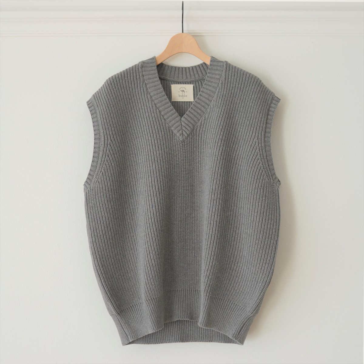 bukht ֥եȡSCHOOL BIGGEST V-VEST - HEATHER GREY