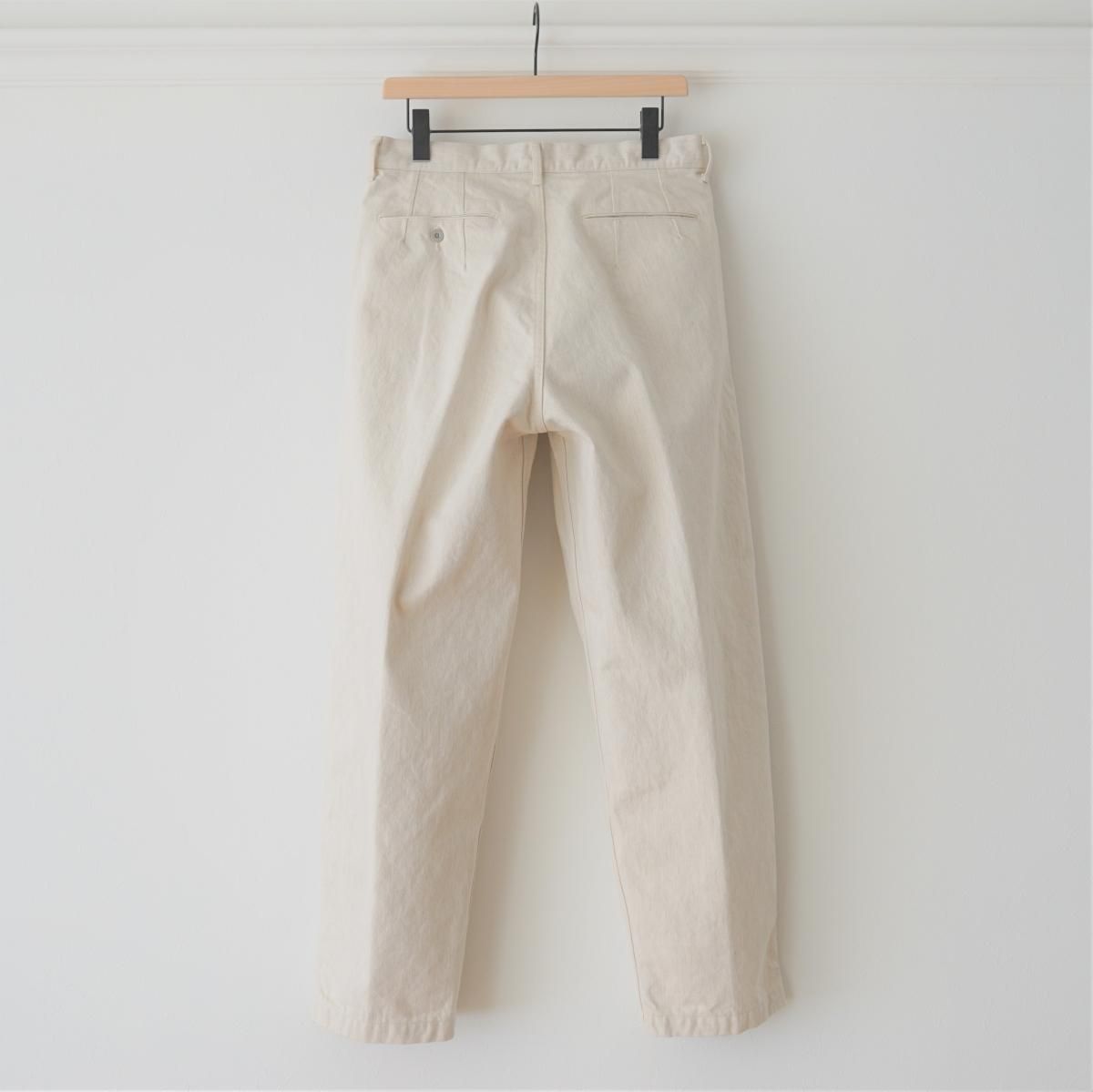 ラスト1点】【Scye サイ】MELANGE GREY DENIM BALOON-LEG TROUSERS