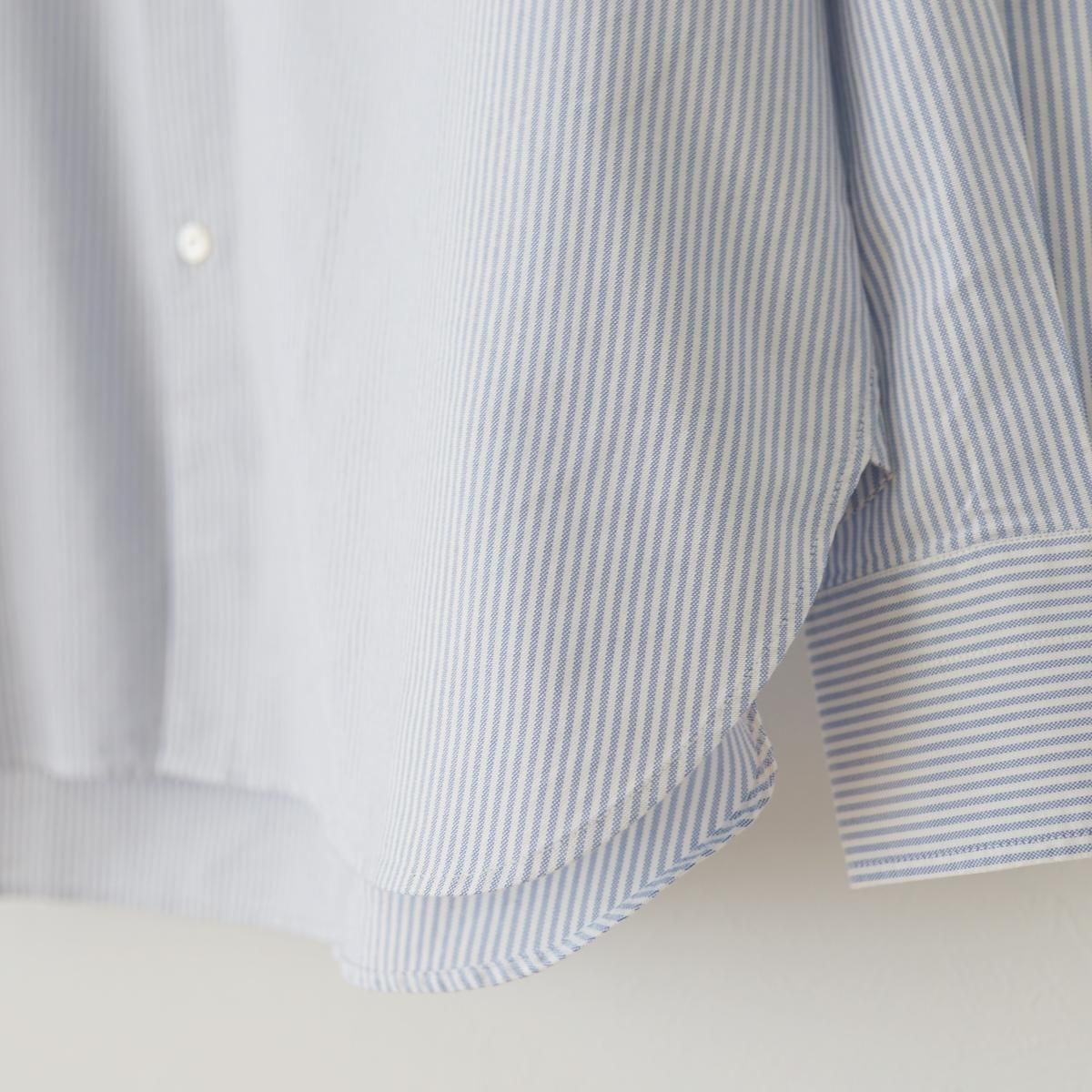 4/2入荷】【STUDIO NICHOLSON スタジオニコルソン】OXFORD COTTON SHIRT (KEBLE) - LIGHT BLUE  STRIPE / PARK ONLINE STORE