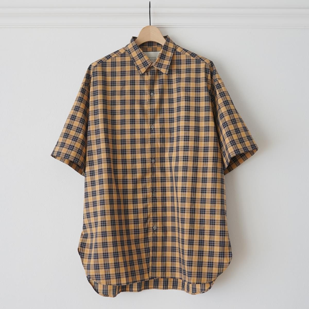 4/2١ۡSTUDIO NICHOLSON ˥륽MADRAS CHECK COTTON OVERSIZED SHIRT (SORONO) - MULTI