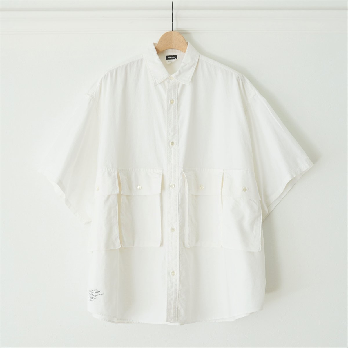 FreshService եå奵ӥ OXFORD FLAP POCKET S/S SHIRT - WHITE