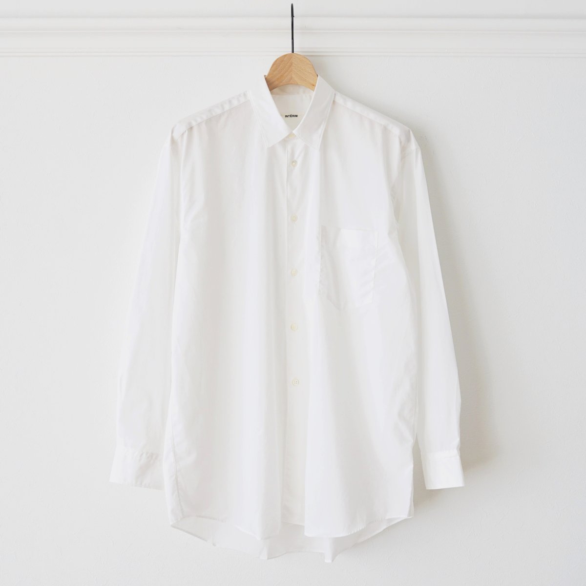 8/20ȯۡINTERIM ƥ 200/2 SUPIMA BROAD REGULAR COLLAR SHIRT - WHITE