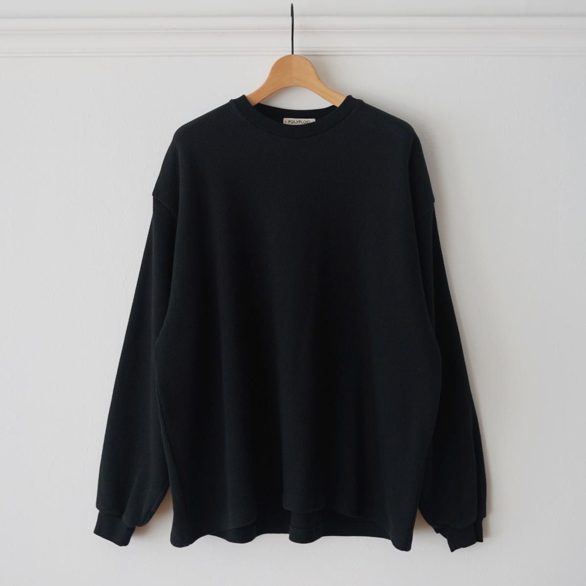 POLYPLOID「 PONCHO TYPE-B 」BLACK身幅約75cm