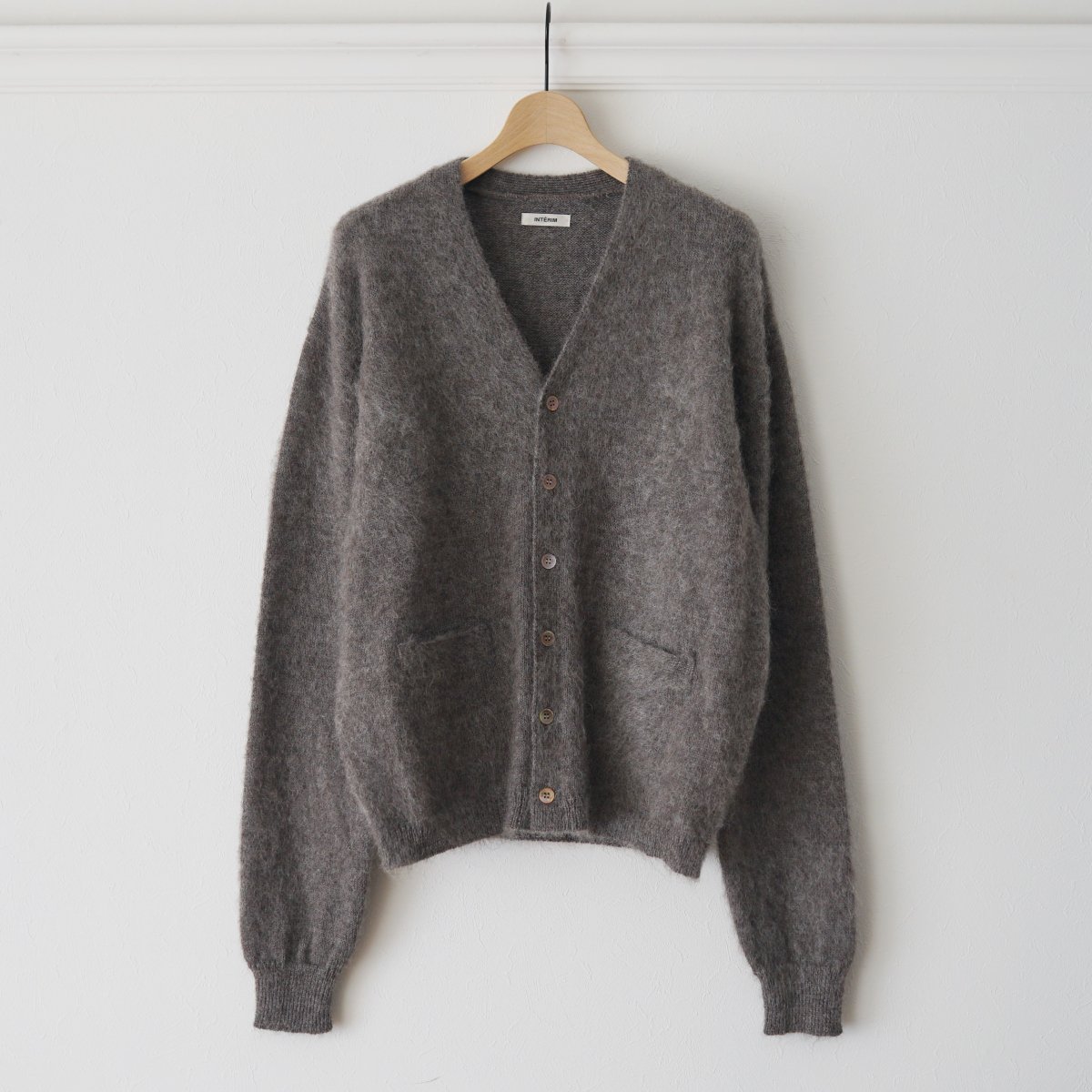 12/3ȯۡINTERIM ƥ 50'S KID MOHAIR CARDIGAN - H.GRAY