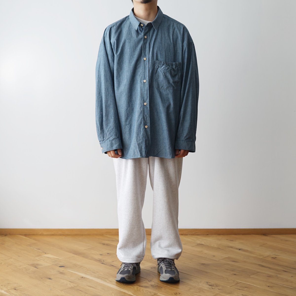 【refomed / リフォメッド】WRIST PATCH WIDE SHIRT
