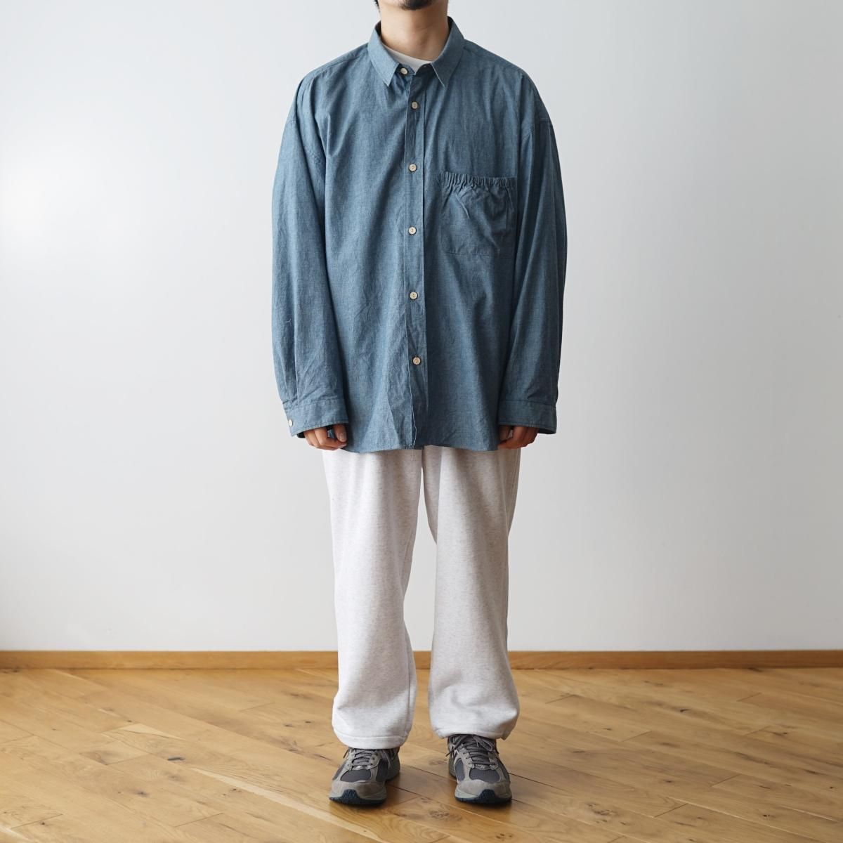 refomed リフォメッド】 WRIST PATCH WIDE SHIRT 