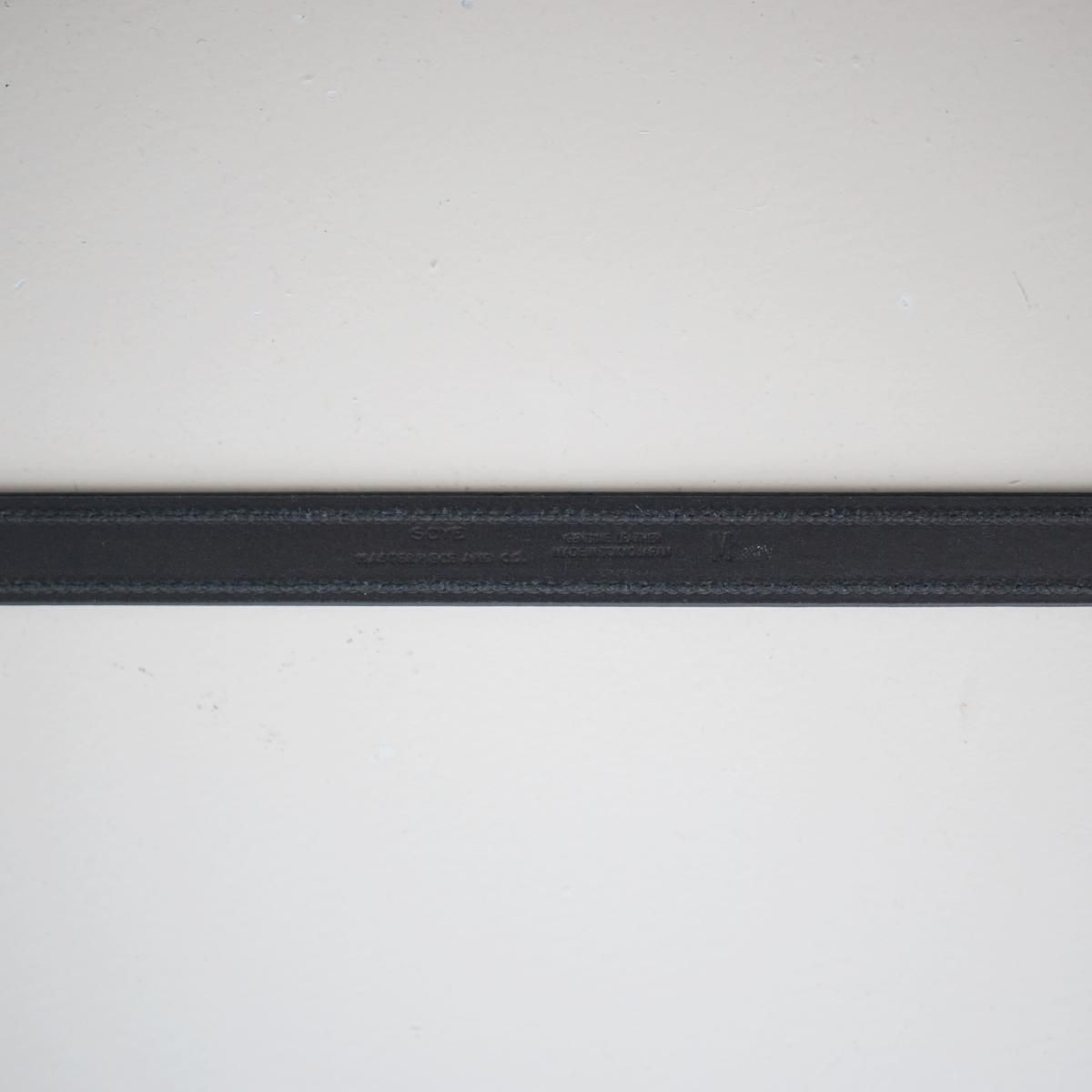 Scye サイ】 BRIDLE LEATHER NUMBER BELT - BLACK / PARK ONLINE
